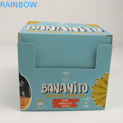 Douane die het Vakje van de de Scheur weg Vertoning van het Kartonkarton, Golf het Document van Kartonpdq Tegen Kleinhandelssnacks Verpakkend Vakje vouwen