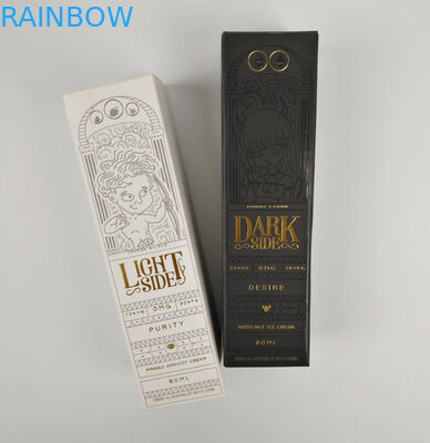 Douane In het groot Vouwbaar Klein Zwart Luxe Heet het Stempelen Gouden Kosmetisch Verpakkend het Document van de Foliegift Vakje