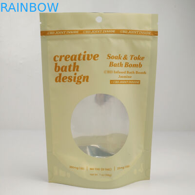 De zakken met Duidelijke In het groot van de het Voedselopslag van het Geurbewijs van het Aluminium Resealable Mylar de Zakkenfolie staan Zak met Duidelijk Venster op