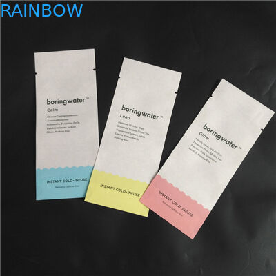 Het Document van Kraftpapier van de Ecovriend Biologisch afbreekbare PLA het Kruid Verpakkende Zakken van het Samengesteld levensmiddelpoeder Drie Zijverbindingszakken