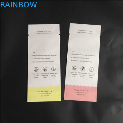 Het Document van Kraftpapier van de Ecovriend Biologisch afbreekbare PLA het Kruid Verpakkende Zakken van het Samengesteld levensmiddelpoeder Drie Zijverbindingszakken