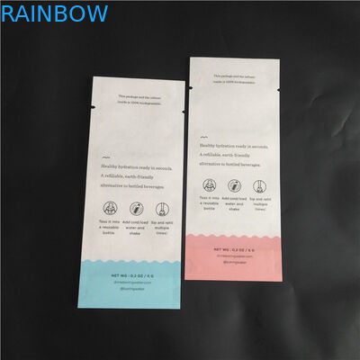 Het Document van Kraftpapier van de Ecovriend Biologisch afbreekbare PLA het Kruid Verpakkende Zakken van het Samengesteld levensmiddelpoeder Drie Zijverbindingszakken