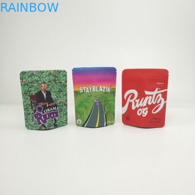 De aangepaste Tribune van Logo Soft Touch 3.5g 7g 14g 28g op Zakken voor de Koekjes Kush van de Hennepcannabis