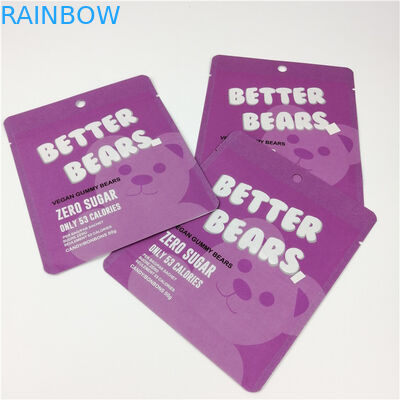 De koekjes Kleverige CBD Edibles dragen de Zak MOPP van de Ritssluitingsfolie 200 Microns