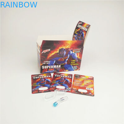 De Blaardocument van het rinoceros10k Platina Kaarten het Hete Stempelen voor Mannelijke Verhogingscapsule