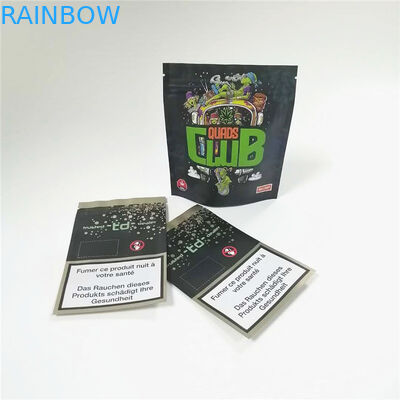 SGS 14g 28g Mylar Zak CMYK 120mic van de Folie de Kindveilige Ritssluiting