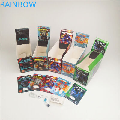 Van de de Kaart200mic Rinoceros van gravure90mic de Seksuele Pillen 3D Kaart van de de Anderhalve liter fles500k Blaar