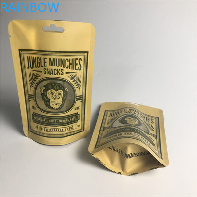 PA1.5c AL 0.7C Matt Snack Packaging Bags Stand op MPET