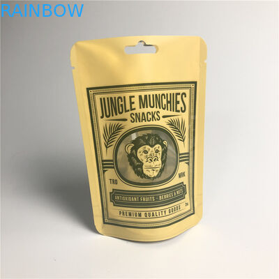 PA1.5c AL 0.7C Matt Snack Packaging Bags Stand op MPET