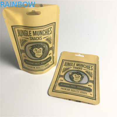 PA1.5c AL 0.7C Matt Snack Packaging Bags Stand op MPET