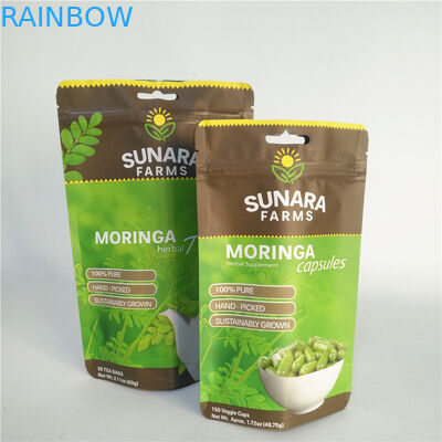 De gelamineerde Filmvmpet SGS Resealable Voedsel Verpakking doet 110mic voor Thee/Noten in zakken