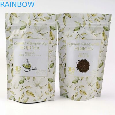 De Theepoeder van VMPET FDA Cmyk Matte Aluminum Foil Pouch 150mic Matcha