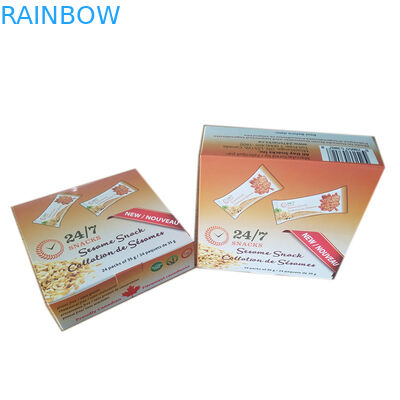 Het Document van de snackiso CMYK Vertoning Verpakkende Vakje 350G Ivoorraad vmpet