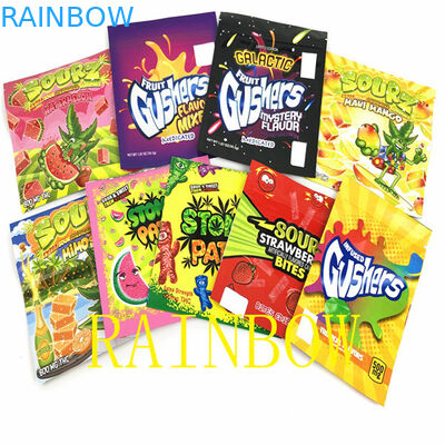 Vlakke Mylar de Foliezakken van 100mic VMPET CMYK 120x150mm Verpakkende Zak van Suikergoededibles