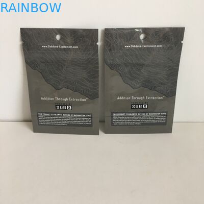 De Tribune van het geurbewijs op de Zakken van Zakkenmylar met Ritssluitings1g Cannabis bloeit Plastic Zakken met het Duidelijke Venster van het Hangergat