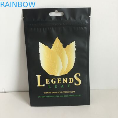 Van de de Rangdruk van het ritssluitings Plastic Voedsel van de de Zakkentabak van Mylar Verpakkende het Bladzakken met Hangergat