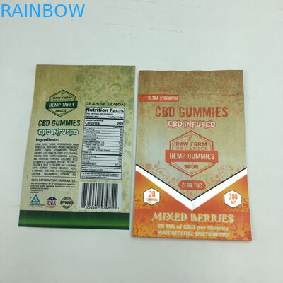 De douane drukte 1g 3.5g de kringloop kleverige ritssluiting van het geurbewijs zak van het de tribune omhoog eetbare 3.5g mylar onkruid van CBD de kleine draagt