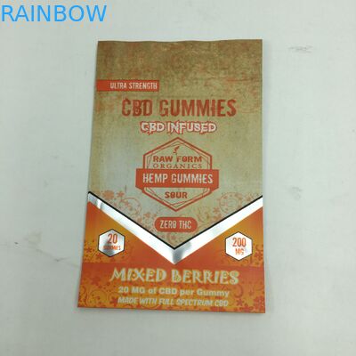 De douane drukte 1g 3.5g de kringloop kleverige ritssluiting van het geurbewijs zak van het de tribune omhoog eetbare 3.5g mylar onkruid van CBD de kleine draagt