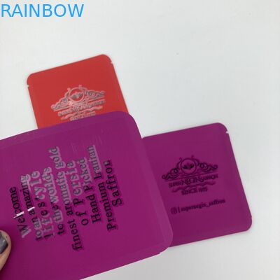 De LAGE eetbare mylar de zakkendouane van MOQ 500pcs drukte verpakkend de zakkenvoedsel van de foliezak voor droge saffraankrokus en thee