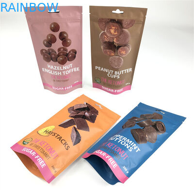 De Ritssluitingstribune van CMYK 110mic op van het de Hennepkind van Zakedibles de Zakken van het Bewijsmylar