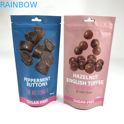 De Ritssluitingstribune van CMYK 110mic op van het de Hennepkind van Zakedibles de Zakken van het Bewijsmylar