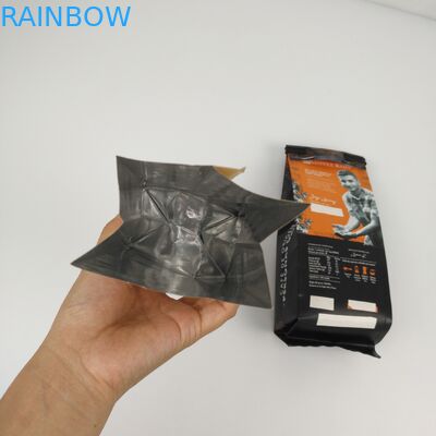 van de de Bodemverpakking van 200mic CMYK de Vlakke de Zaksgs 12C PE Zijzak van de Hoekplaatritssluiting