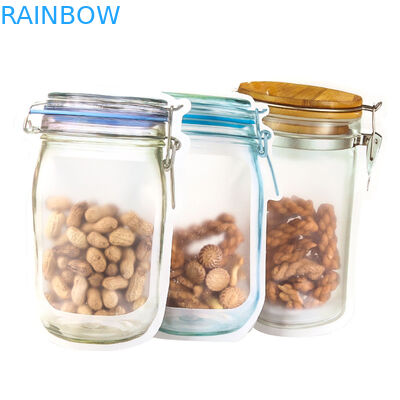 Van de de Zadencbd Bloem van Mason Jar Pouches For CBD Zakken van de het Blad Onregelmatige Verpakking van Gummies THC Indica met Ritssluiting