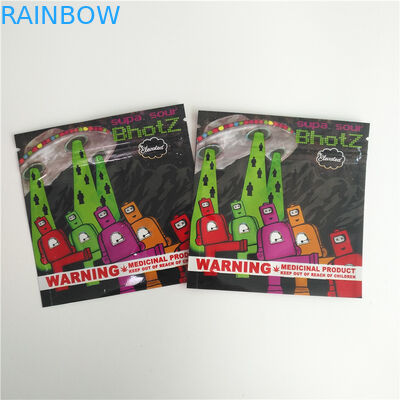 Van de de Ritssluitingsgeur van het kindbewijs het Bewijsaluminiumfolie THC 420 CBD-Olie Bud Weed Gummy Candy Sachet