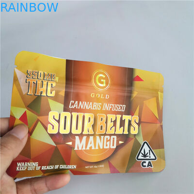 4X6 de Ritssluiting van duimmylar doet het Folie Gevoerde Zwitserse Onkruid van THC in zakken CBD