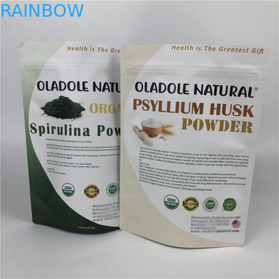 Het Document van de Zak Witte Kraftpapier van Chips Zip Lock Stand Up van de douanedruk Zakken