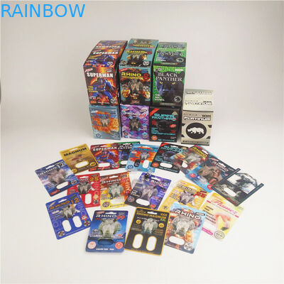 Het Document van de de Capsuleblaar van de pillenrinoceros Verpakkende Kaartenrinoceros 7 200mic Gerecycleerd document