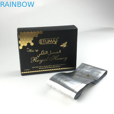 Douanevip Gezondheid van het Paardhoney packaging bags 12g 15ml 20grams van het Honings10g Sachet vult de Zwarte Verpakkend Sachet aan