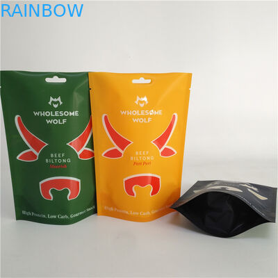 Schokkerige Rundvlees van de de Zakbiltong van MOPP het Kindveilige Mylar Verpakkend 110 Microns