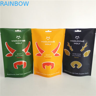 Schokkerige Rundvlees van de de Zakbiltong van MOPP het Kindveilige Mylar Verpakkend 110 Microns