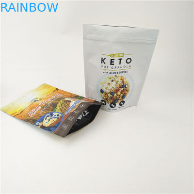 Berijpte Resealable Mylar Zak van CMYK CPP omhoog de Ritssluiting 120mic MOPP van Tribunedoypack