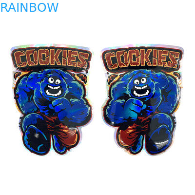 De zachte die Folie Mini Pouches Die Cut Round van Aanrakingsmylar met Ritssluiting wordt gevormd