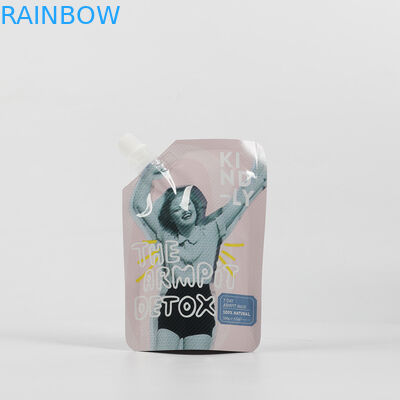 Op maat gemaakte folie Plastic Cosmetic Stand Up Spout Pouch Gezichtscrème Verpakking Opvulling zakken