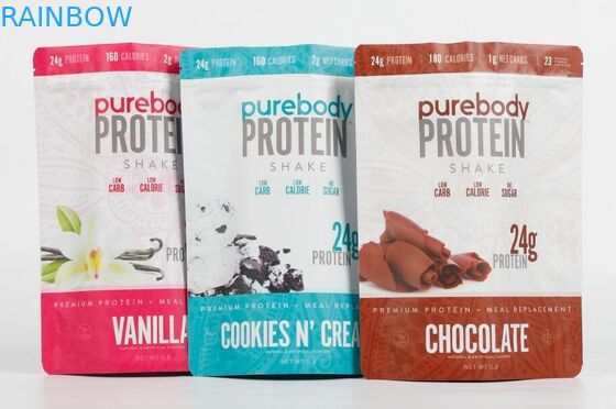 De aangepaste Eetbare Plastic Zakken die van Mylar Ritssluitingstribune op Zak voor Voedsel verpakken