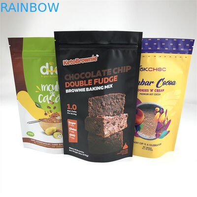 Van de de Ritssluitings Plastic Zak van de voedselrang de Aluminiumfolietribune op Zak met Ritssluiting