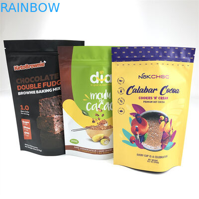 Van de de Ritssluitings Plastic Zak van de voedselrang de Aluminiumfolietribune op Zak met Ritssluiting