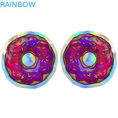 Van de de Plastic Zakkenbloem van Mylar Edibles van het geurbewijs van de de Zaden de Holografische Ronde Vorm Zakken 3.5G