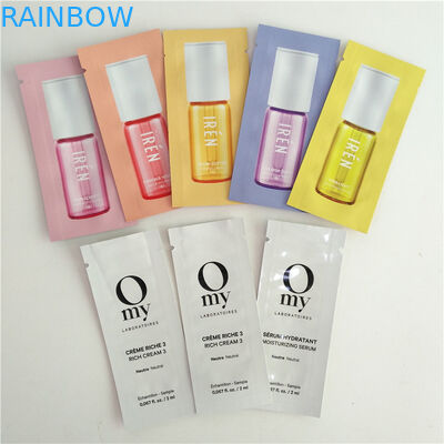 Hitte - verzegelde van de de Sachets Vlakke Zak van de Schoonheidsmiddelensteekproef Verpakkende Folie 3 van Mylar de Zakken van de Kantenverbinding