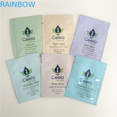 Mini Kraft Paper Cosmetic Pouch-Verpakking met van de de Koffiethee van de Ritssluitings Leeg Folie de Pillensachet