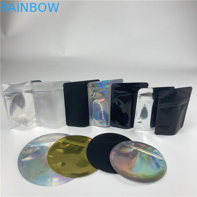 De plastic Ronde Tribune op de Matrijzenbesnoeiing van Runtz Edibles van de Ritssluitingszak vormde Mylar-Zak 3.5g