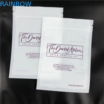 De douane drukte de Vlakke Aligners Duidelijke Kant van Mylar Matte Packaging Bags With One