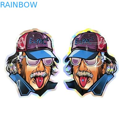 Van de de Ritssluitingszak van Mylar van de douane Onregelmatig Vorm Plastic de Geurbewijs 3.5g 7g