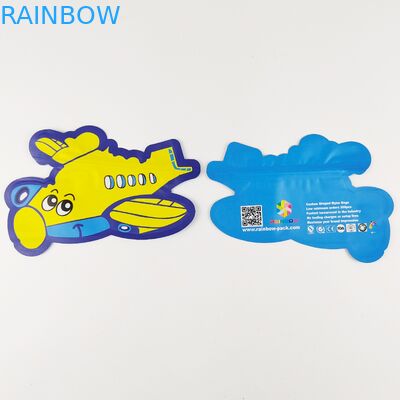 De speciale Gevormde Douane Gedrukte Mylar-Zakkenmatrijs sneed Onregelmatige Zak met Ritssluiting