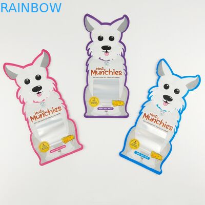 De speciale Gevormde Douane Gedrukte Mylar-Zakkenmatrijs sneed Onregelmatige Zak met Ritssluiting