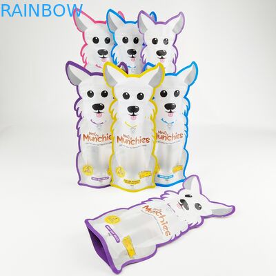 De speciale Gevormde Douane Gedrukte Mylar-Zakkenmatrijs sneed Onregelmatige Zak met Ritssluiting