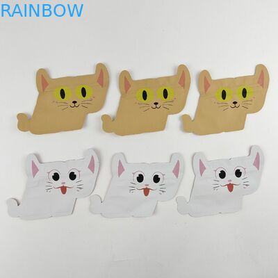 De Ritssluitingstribune van Mylar van suikergoedkoekjes op Tribune van de Zakken de Speciale Vorm op Ritssluitingszakken